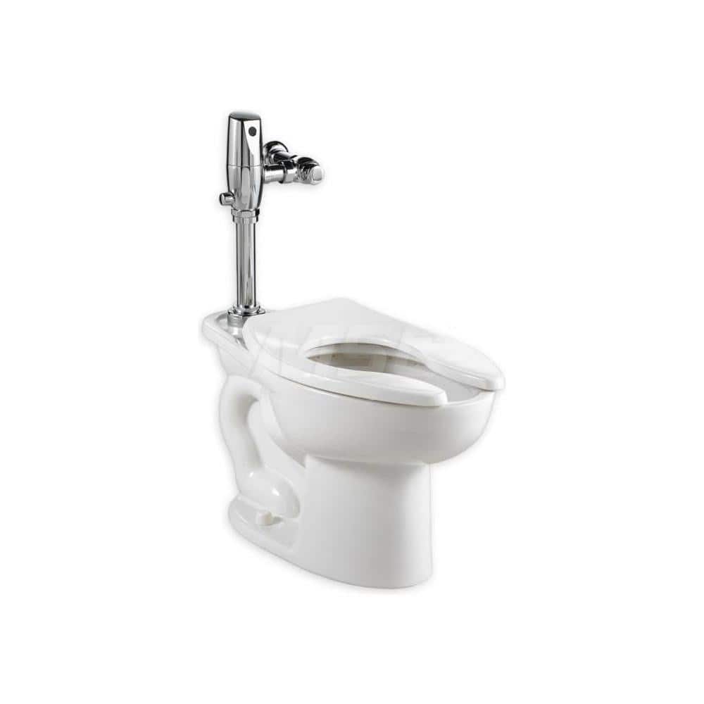 Toilets; Type: Dual Flush Toilet with Selectronic Exposed Battery Flush Valve; Bowl Shape: Elongated; Mounting Style: Floor; Gallons Per Flush: 1.6; Overall Height: 33; Overall Width: 14; Overall Depth: 28-1/4; Rim Height: 16-1/2; Trapway Size: 2-1/8; Rou