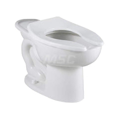 Toilets; Type: Back Spud Toilet Bowl; Bowl Shape: Elongated; Mounting Style: Floor; Gallons Per Flush: 1.6; Overall Height: 16-1/2; Overall Width: 14; Overall Depth: 28-1/4; Rim Height: 16-1/2; Trapway Size: 2-1/8; Rough In Size: 10.00 - 12.00; Material: