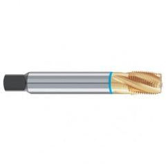 3/8-18 5-Flute Cobalt Blue Ring 25 degree Spiral Flute Tap-TiN - Industrial Tool & Supply