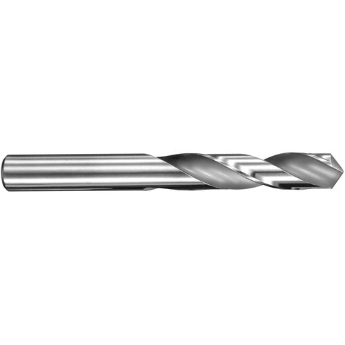 4.7 mm Dia. × 4.7 mm Shank × 24 mm Flute Length × 58 mm OAL, 3xD, 145°, Uncoated, 2 Flute, External, Round Solid Carbide Drill - Exact Industrial Supply