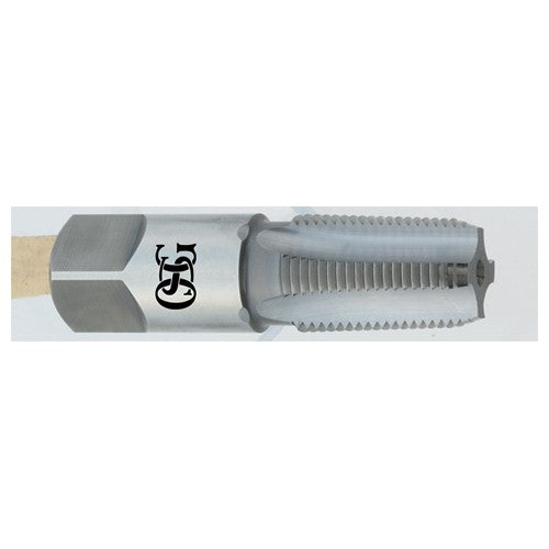 ‎1/8-27 (sm. shk.) Dia-4 FL-HSS-Bright Taper Pipe Tap - Exact Industrial Supply