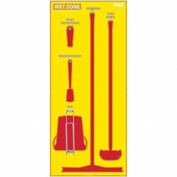 NMC - 30 x 68" Aluminum Shadow Board - Industrial Tool & Supply