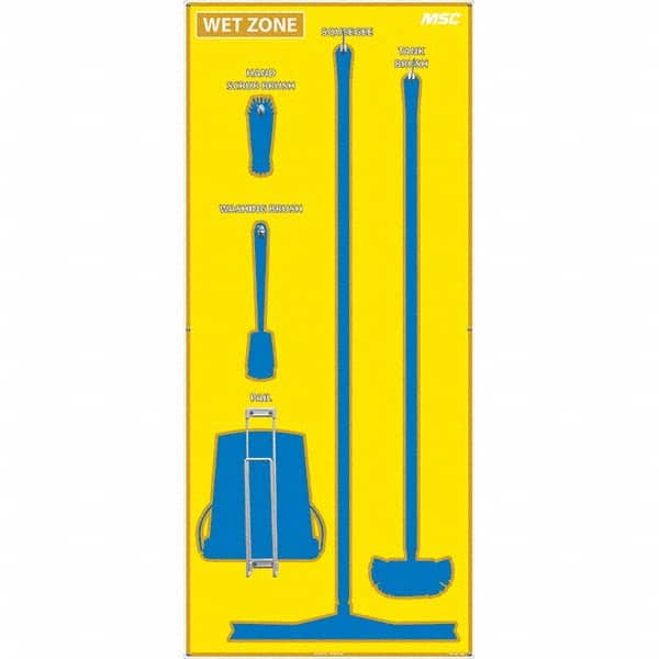 NMC - 30 x 68" Aluminum Composite Panel Shadow Board - Industrial Tool & Supply