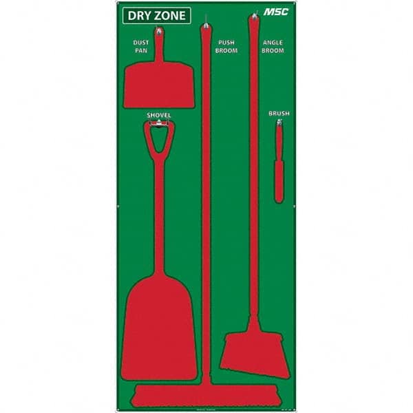 NMC - 30 x 68" Aluminum Shadow Board - Industrial Tool & Supply