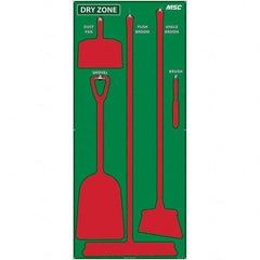 NMC - 30 x 68" Aluminum Shadow Board - Industrial Tool & Supply