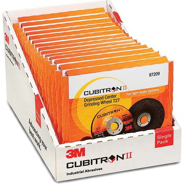 3M - Depressed-Center Wheels Wheel Diameter (Inch): 4-1/2 Wheel Thickness (Decimal Inch): 0.2500 - Industrial Tool & Supply