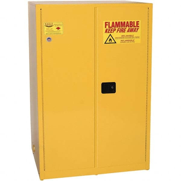 Eagle - Safety Cabinets Hazardous Chemical Type: Flammable and Combustible Liquids Color: Yellow - Industrial Tool & Supply