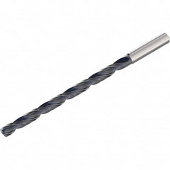 Seco - 5.4mm 140° 2-Flute Solid Carbide Extra Length Drill Bit - Industrial Tool & Supply