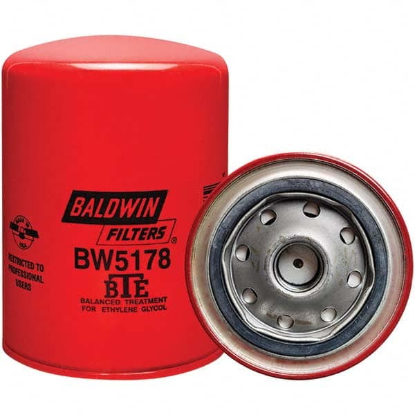 Baldwin Filters - 3/4 Thread 5-3/8" OAL x 3-11/16" OD Automotive Coolant Filter - Industrial Tool & Supply