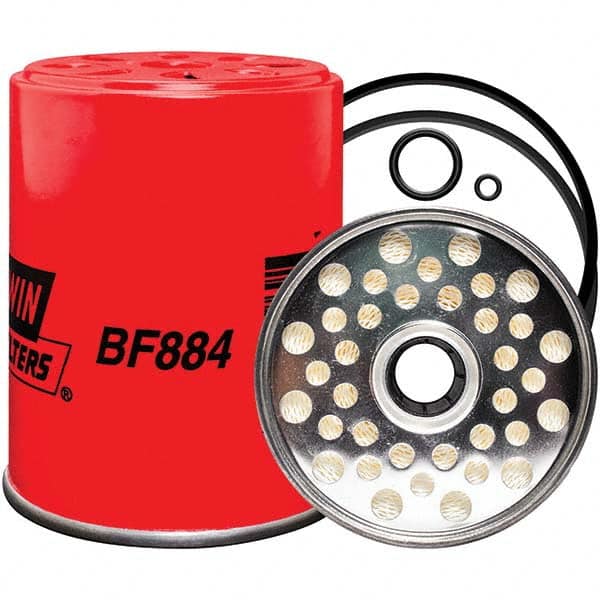Baldwin Filters - 4-7/16" OAL x 3-15/32" OD Automotive Fuel Filter - Industrial Tool & Supply