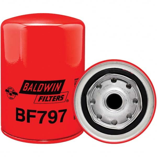 Baldwin Filters - 3/4 Thread 5-3/8" OAL x 3-11/16" OD Automotive Fuel Filter - Industrial Tool & Supply