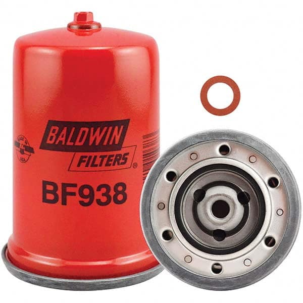 Baldwin Filters - 7/16 Thread 4-13/16" OAL x 3-7/16" OD Automotive Fuel Filter - Industrial Tool & Supply