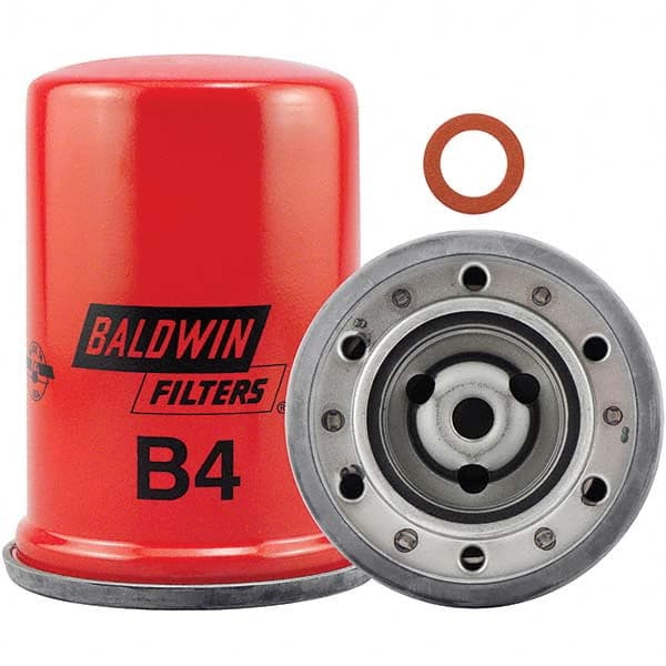 Baldwin Filters - 7/16 Thread 4-13/16" OAL x 3-7/16" OD Automotive Oil Filter - Industrial Tool & Supply