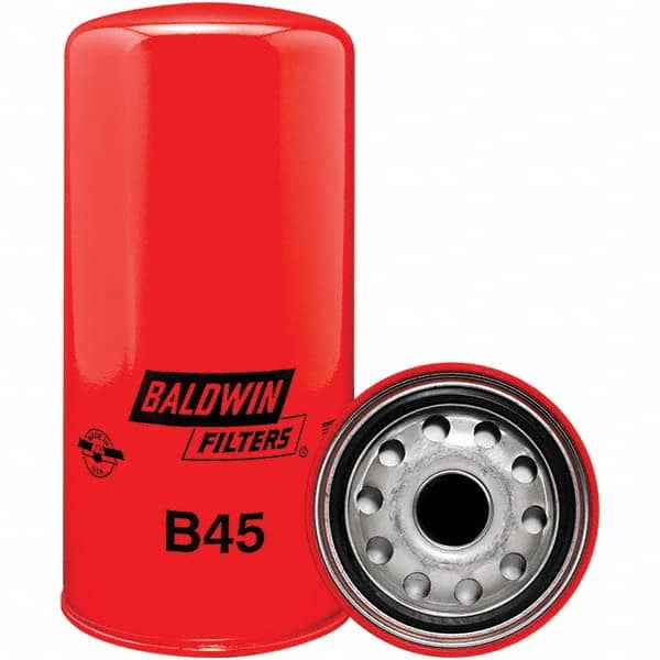 Baldwin Filters - 1-1/8 Thread 9-5/32" OAL x 4-5/16" OD Automotive Oil Filter - Industrial Tool & Supply