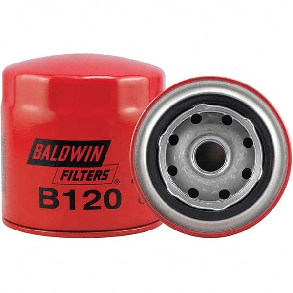 Baldwin Filters - 3/4 Thread 3-7/8" OAL x 3-11/16" OD Automotive Oil Filter - Industrial Tool & Supply