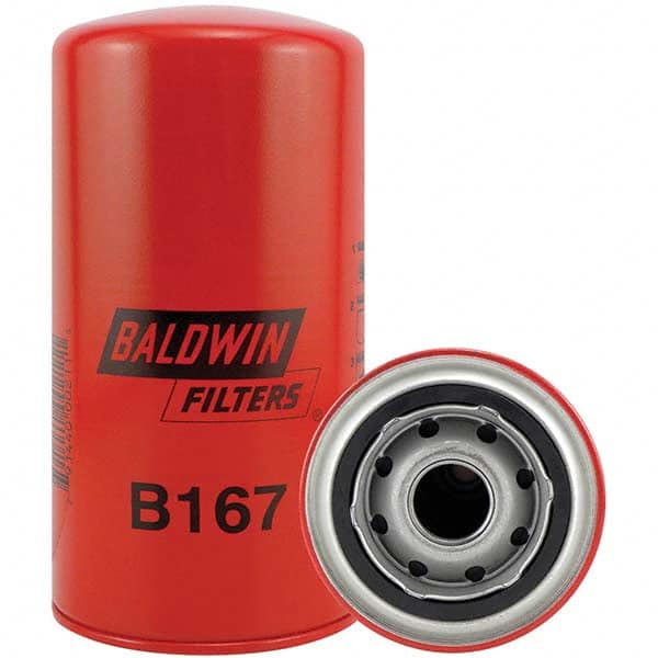 Baldwin Filters - 1 Thread 7-1/8" OAL x 3-11/16" OD Automotive Oil Filter - Industrial Tool & Supply