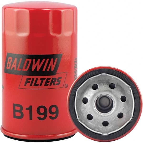 Baldwin Filters - M20 x 1.5 Thread 5-1/8" OAL x 3" OD Automotive Oil Filter - Industrial Tool & Supply