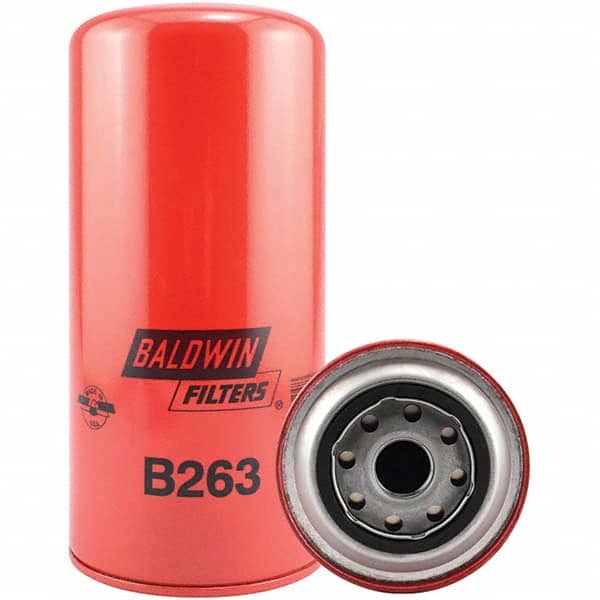 Baldwin Filters - 1 Thread 9-1/8" OAL x 4-1/4" OD Automotive Oil Filter - Industrial Tool & Supply