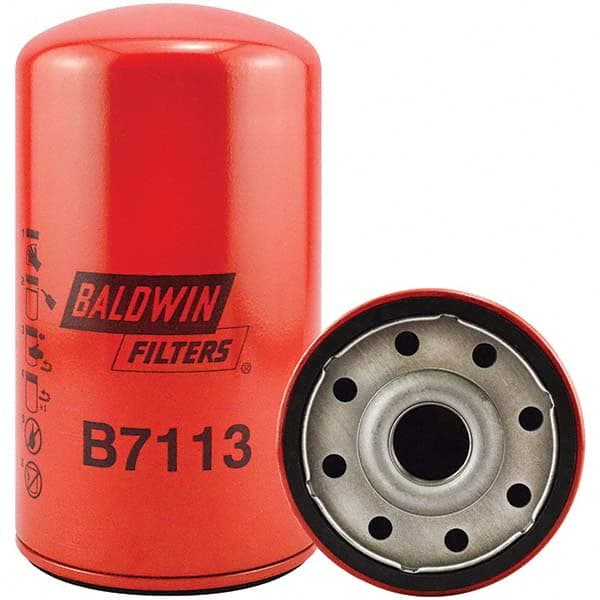 Baldwin Filters - 1-1/8 Thread 7-11/32" OAL x 4-1/4" OD Automotive Oil Filter - Industrial Tool & Supply