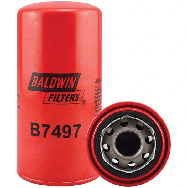 Baldwin Filters - 1-1/8 Thread 7-1/8" OAL x 3-5/8" OD Automotive Oil Filter - Industrial Tool & Supply