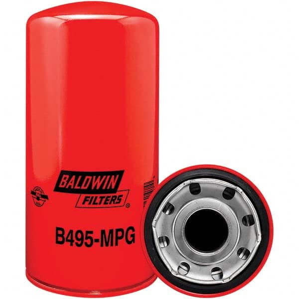 Baldwin Filters - 1-5/8 Thread 9-15/16" OAL x 4-21/32" OD Automotive Oil Filter - Industrial Tool & Supply
