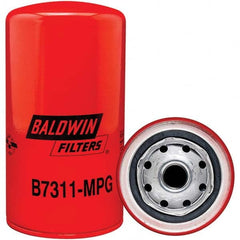 Baldwin Filters - 3/4 Thread 7-1/8" OAL x 3-11/16" OD Automotive Oil Filter - Industrial Tool & Supply