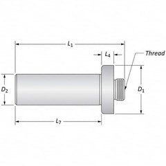 Allied Machine and Engineering - Boring Head Arbors, Shanks & Adapters Shank Type: Straight Shank Mount Type: Threaded Mount - Industrial Tool & Supply