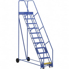 Vestil - 140" High 350 Lb Capacity 11 Step Ladder - Industrial Tool & Supply