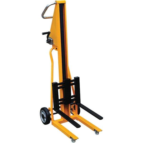 Vestil - 260 Lb Capacity, 54" Lift Height, Mini Stacker Manually Operated Lift - Industrial Tool & Supply