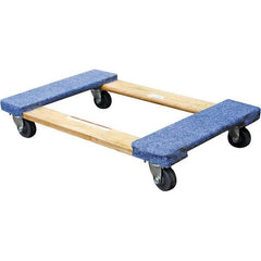 Vestil - 900 Lb Capacity Hardwood/Carpet Dolly - 30" Long x 18" Wide - Industrial Tool & Supply