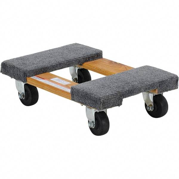Vestil - 900 Lb Capacity Hardwood/Carpet Dolly - 18" Long x 12" Wide - Industrial Tool & Supply