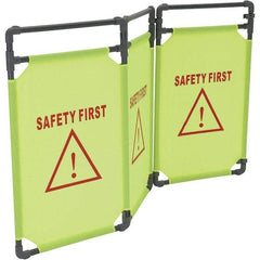 Vestil - Railing Barriers Type: Fabric Banner Length (Inch): 69 - Industrial Tool & Supply