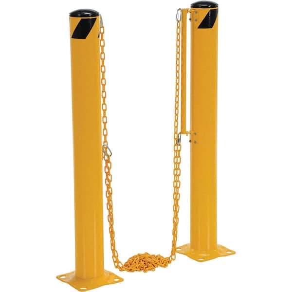 Vestil - 127' Long Steel Bollard - Yellow - Industrial Tool & Supply