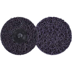 3M - 3" Extra Coarse Grade Silicon Carbide Deburring Disc - Hook & Loop Connection, Purple, 15,000 Max RPM - Industrial Tool & Supply