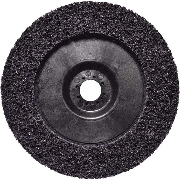 3M - 7" Extra Coarse Grade Silicon Carbide Deburring Disc - 7/8" Center Hole, Quick Change Connection, Purple, 8,600 Max RPM - Industrial Tool & Supply
