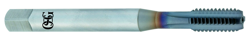 M10 x 1.25 Dia. - D6 - 4 FL - VC10- TiCN - Bottoming - Straight Flute Tap - Industrial Tool & Supply