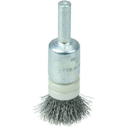 1/2″ Banded Crimped Wire End Brush, .0104″ Steel Fill - Industrial Tool & Supply