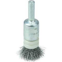 1/2″ Banded Crimped Wire End Brush, .0104″ Steel Fill - Industrial Tool & Supply