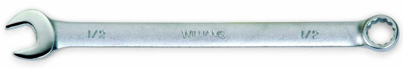 1-3/4" - Satin Chrome Combination Wrench - 12-Point - Industrial Tool & Supply