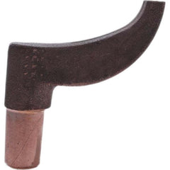 Tuffaloy - Spot Welder Tips For Use With: 5RW Electrode Holder Type: Misc Double Bend Tip Rectangular Nose - Industrial Tool & Supply