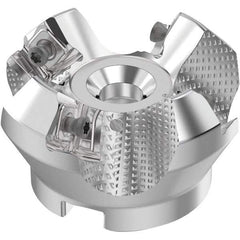 Seco - 2" Cut Diam, 3/4" Arbor Hole, 0.236" Max Depth of Cut, 48° Indexable Chamfer & Angle Face Mill - 4 Inserts, SN.. Insert, Right Hand Cut, 4 Flutes, Through Coolant, Series R220.54 - Industrial Tool & Supply