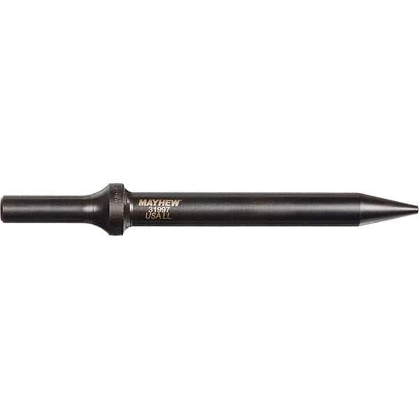 Mayhew - 6" OAL, Tapered Punch Chisel - Round Drive, Round Shank, Steel - Industrial Tool & Supply