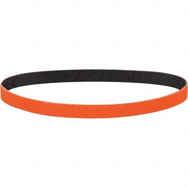 Dynabrade - 1/2" Wide x 24" OAL, 40 Grit, Ceramic Abrasive Belt - Ceramic, Coated, Y Weighted Cloth Backing, Wet/Dry - Industrial Tool & Supply