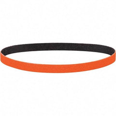 Dynabrade - 3/4" Wide x 18" OAL, 40 Grit, Ceramic Abrasive Belt - Ceramic, Coated, Y Weighted Cloth Backing, Wet/Dry - Industrial Tool & Supply