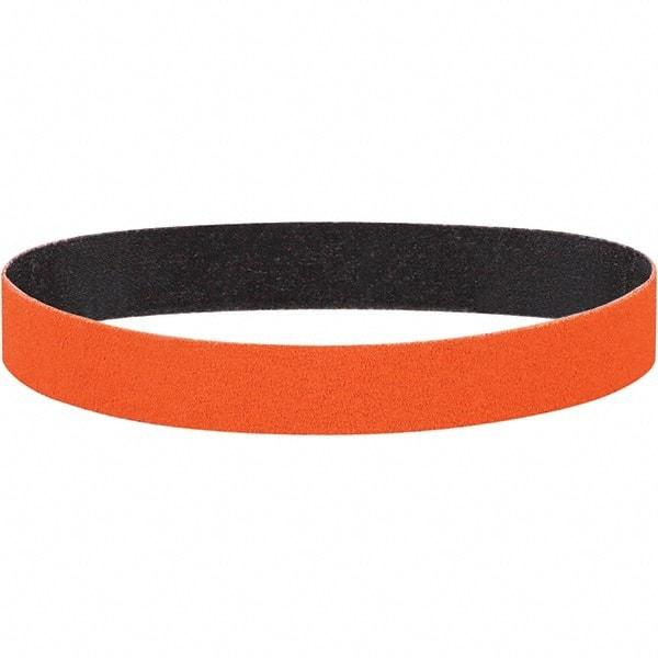 Dynabrade - 1" Wide x 18" OAL, 60 Grit, Ceramic Abrasive Belt - Ceramic, Coated, Y Weighted Cloth Backing, Wet/Dry - Industrial Tool & Supply