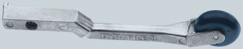 #11219 - 1/4 or 1/2 x 24'' Belt Size - 1 x 3/8'' Contact Wheel - Dynafile Contact Arm Assembly - Industrial Tool & Supply