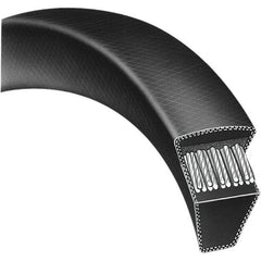 Bando - Section A, 1/2" Wide, 118" Outside Length, Timing Belt - Neoprene Rubber, Black, Variable Speed, No. A116 - Industrial Tool & Supply