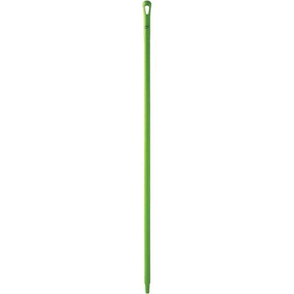 Vikan - 59 x 1-1/4" Polypropylene Squeegee Handle - European Threaded Connection, Green - Industrial Tool & Supply