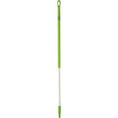 Vikan - 51 x 1-1/4" Aluminum Squeegee Handle - European Threaded Connection, Green - Industrial Tool & Supply