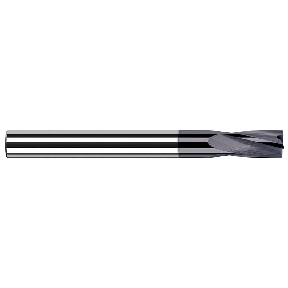 0.2362″ Cut Diam, 7/8″ Flute Length, Solid Carbide Solid Counterbore AlTiN Finish, 4 Flutes, 1/4″ Shank Diam, 2-1/2 OAL